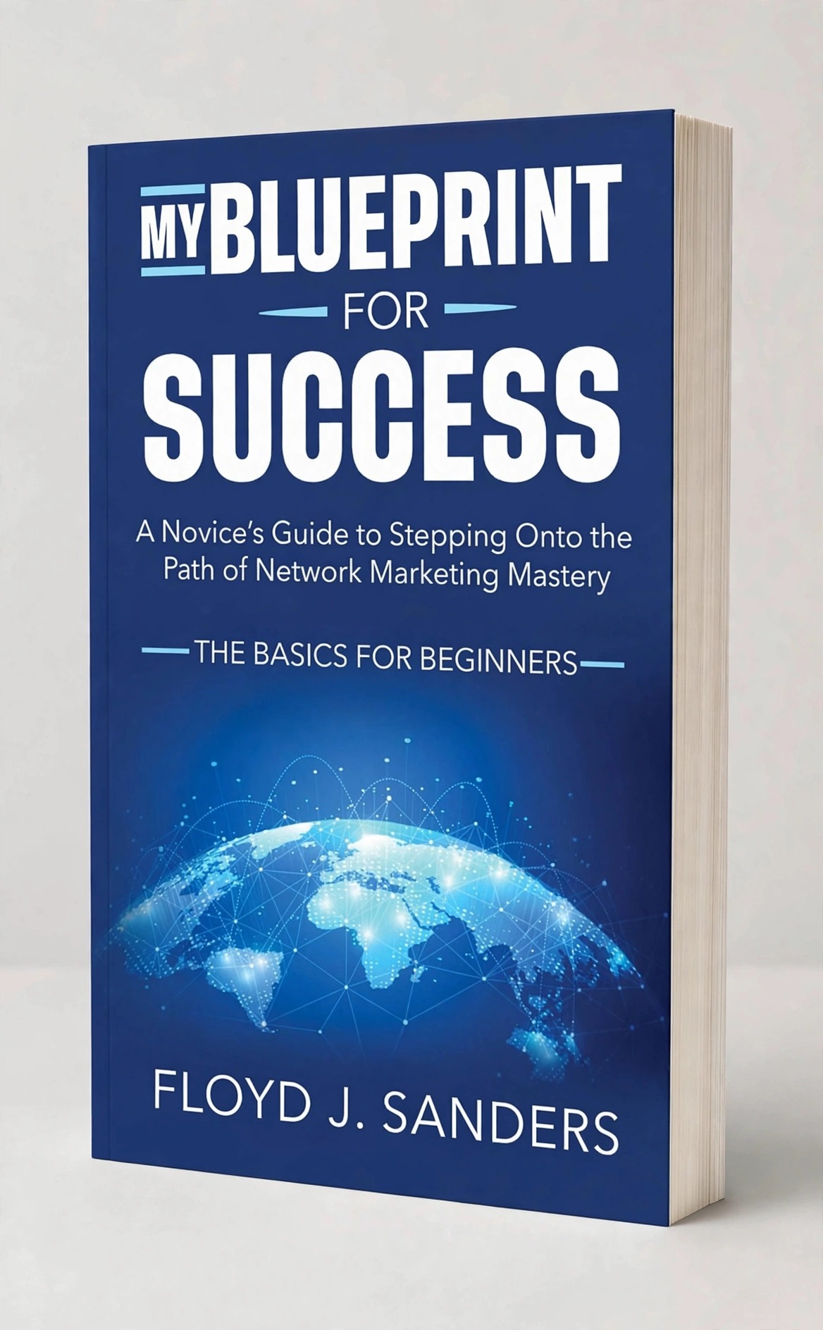 3D paperback mockup of My Blueprint for Success by Floyd J. Sanders