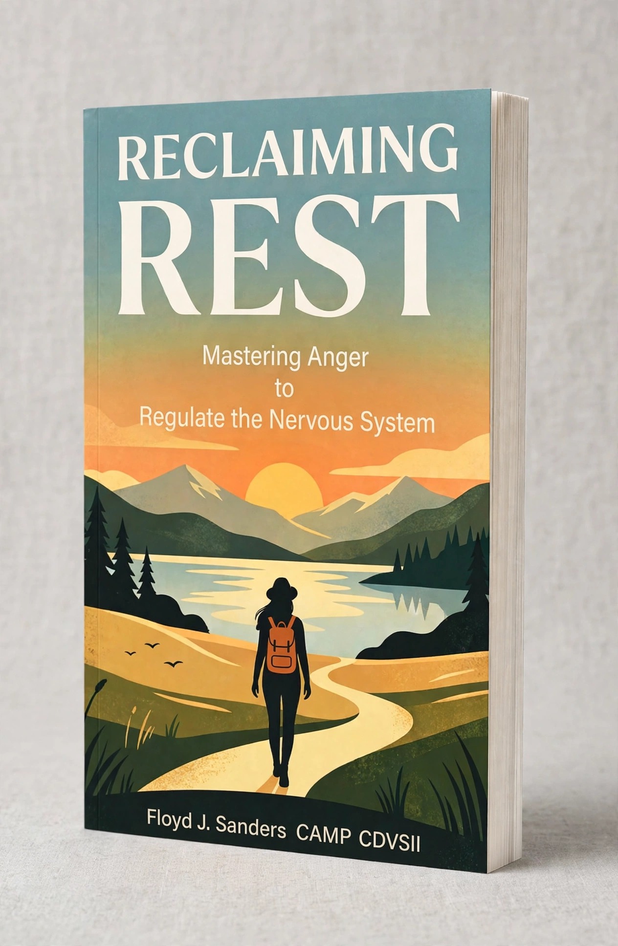 3D paperback mockup of RECLAIMING REST by Floyd J. Sanders