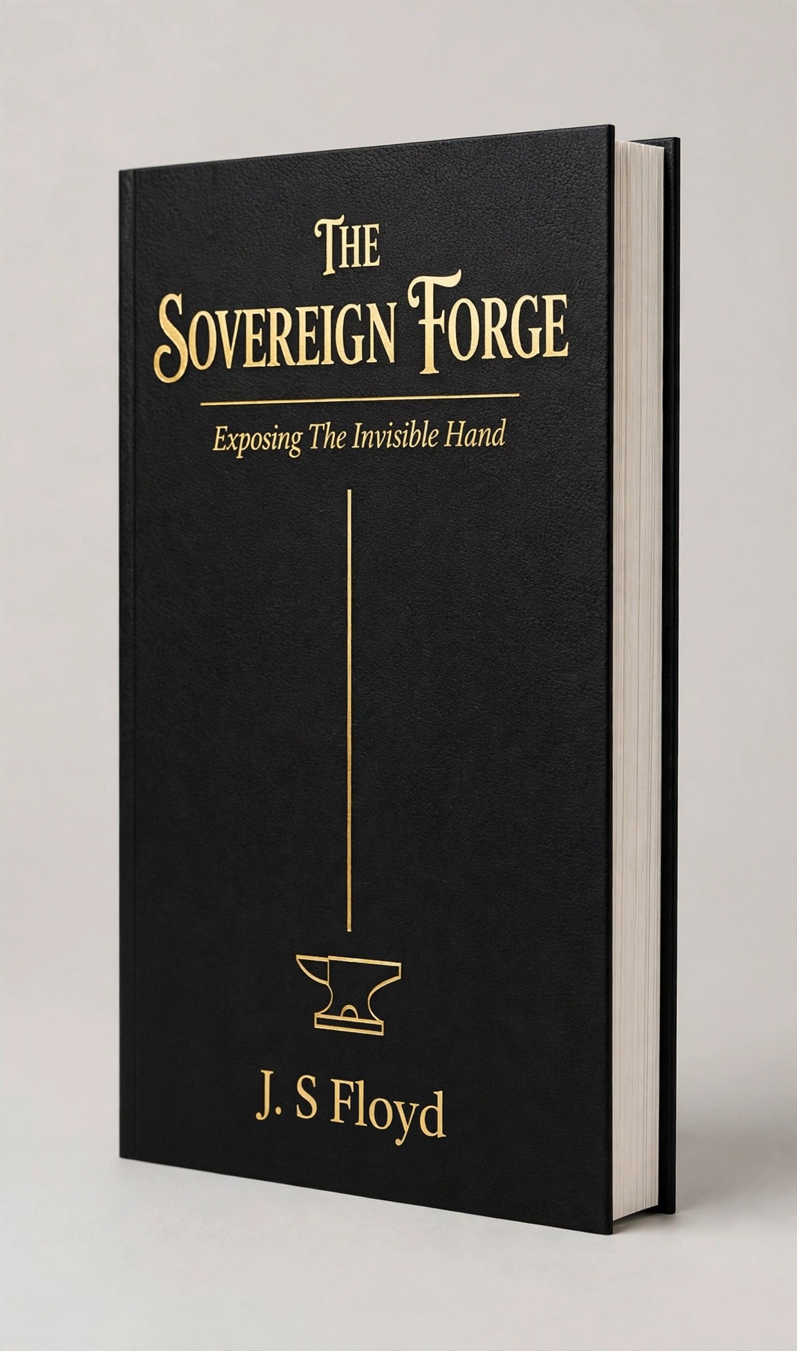 3D paperback mockup of The Sovereign Forge by Floyd J. Sanders
